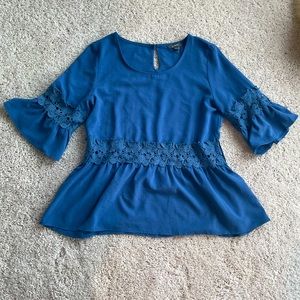 Navy Blue Boutique Top